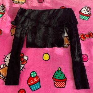 Wild Fable Black off the shoulder sweater / XXS
